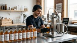 Small Batch Bottle Filling for Product Launch